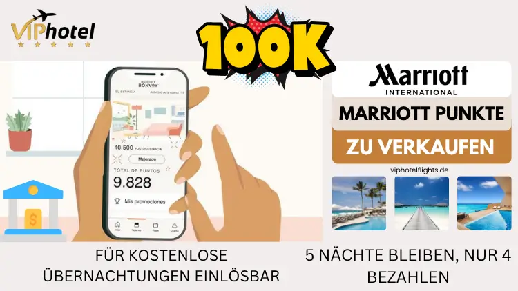 Marriott Punkte zu verkaufen – 100K Punkte pro Paket, für kostenlose Übernachtungen einlösbar, 5 Nächte bleiben, nur 4 bezahlen 2 marriott-punkte-zu verkaufen-1