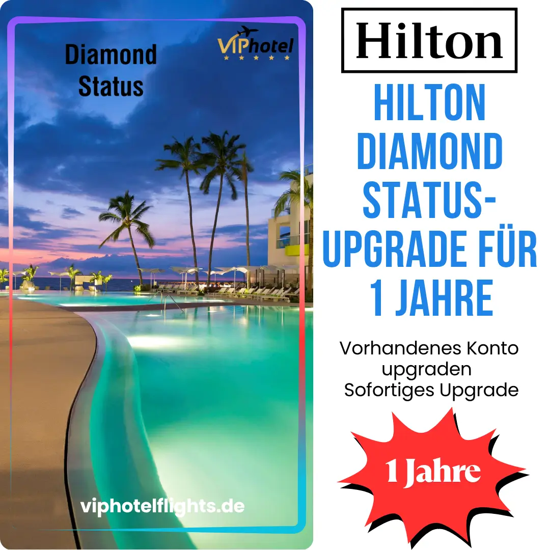 Hilton Diamond Status-Upgrade für 1 Jahre 1 hilton-diamond-status-upgrade-für-1-jahre