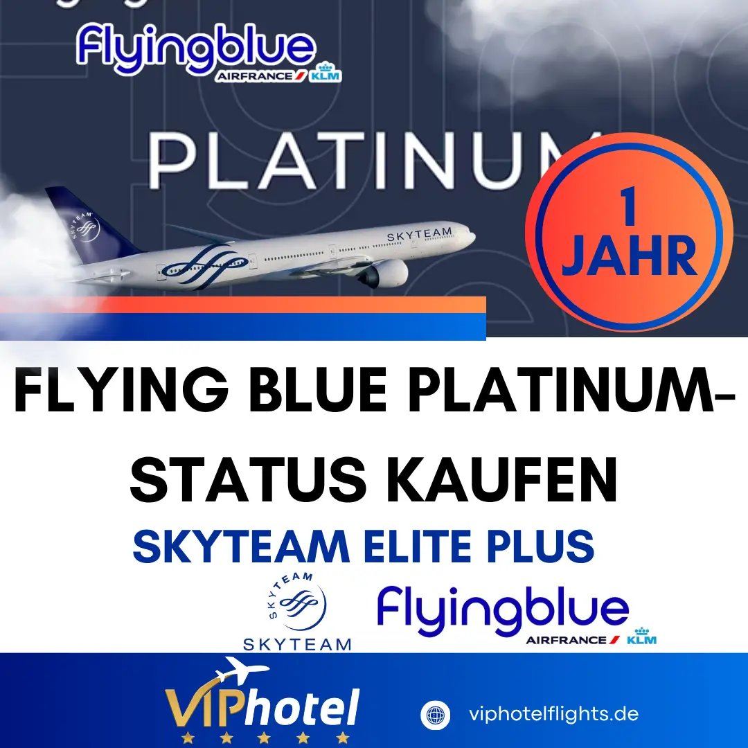 Flying Blue Platinum-Status für 1 Jahr kaufen – SkyTeam Elite Plus 1 Flying Blue Platinum-Status für 1 Jahr kaufen – SkyTeam Elite Plus