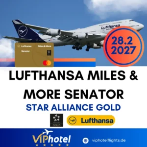 Lufthansa Senator Upgrade | Star Gold bis Feb 2027