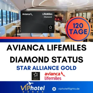 Avianca LifeMiles Diamond Status Fast Track – 120 Tage Star Alliance Gold Status